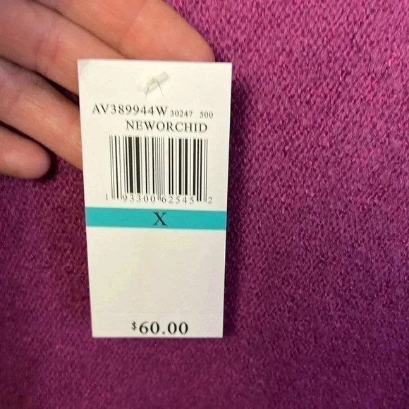 CABLE AND GAUGE WOMENS PLUS SIZE ORCHID  FRINGE AND HEM PULLOVER SIZE 14/16‎ - Picture 4 of 11